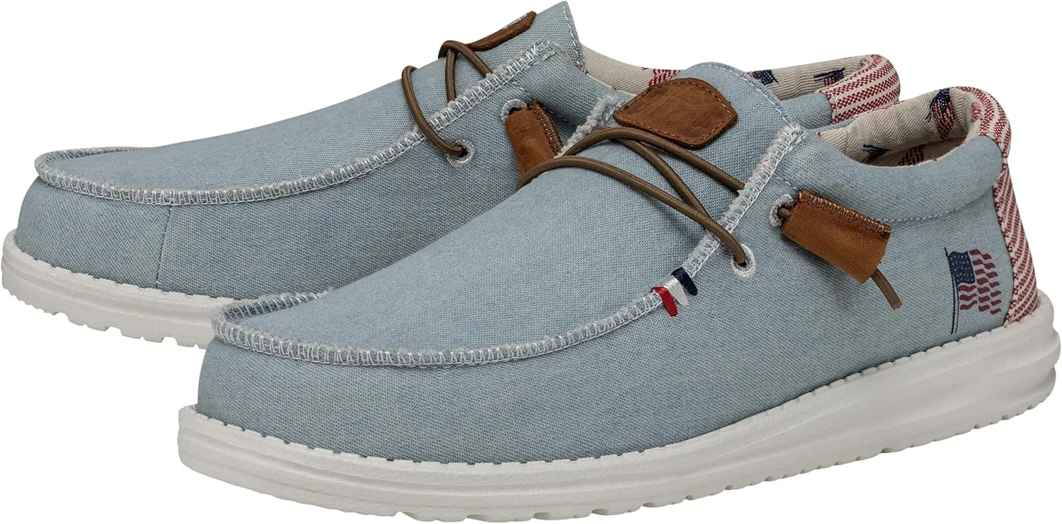 Лоферы HEYDUDE, Americana Denim Stripe — фото 3