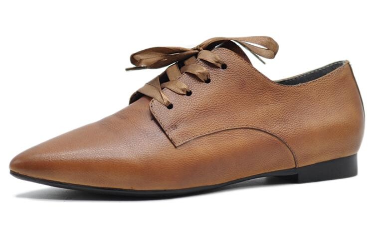 Туфли женские повседневные Women's Casual Shoes Women's Low-Top Artmu, цвет Light Coffee — фото 2
