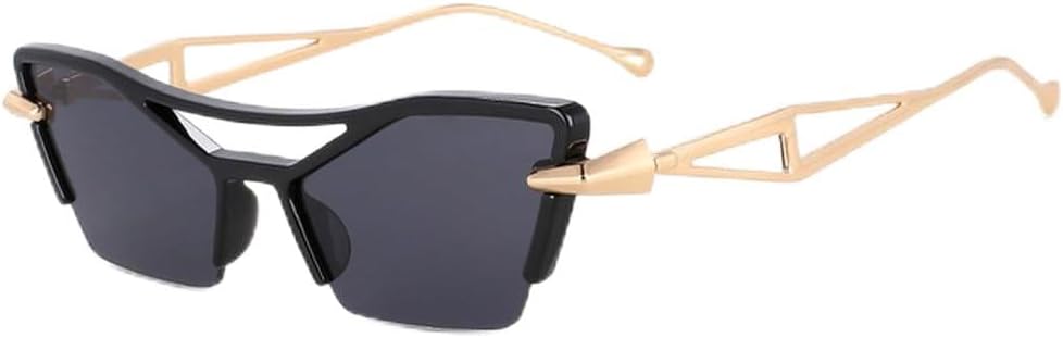 

Крупные солнцезащитные очки в полуободковой оправе с двойным дужком для женщин, градиентные солнцезащитные очки с защитой от УФ-излучения UV400, модные очки, SUN3846 Generic, C1black