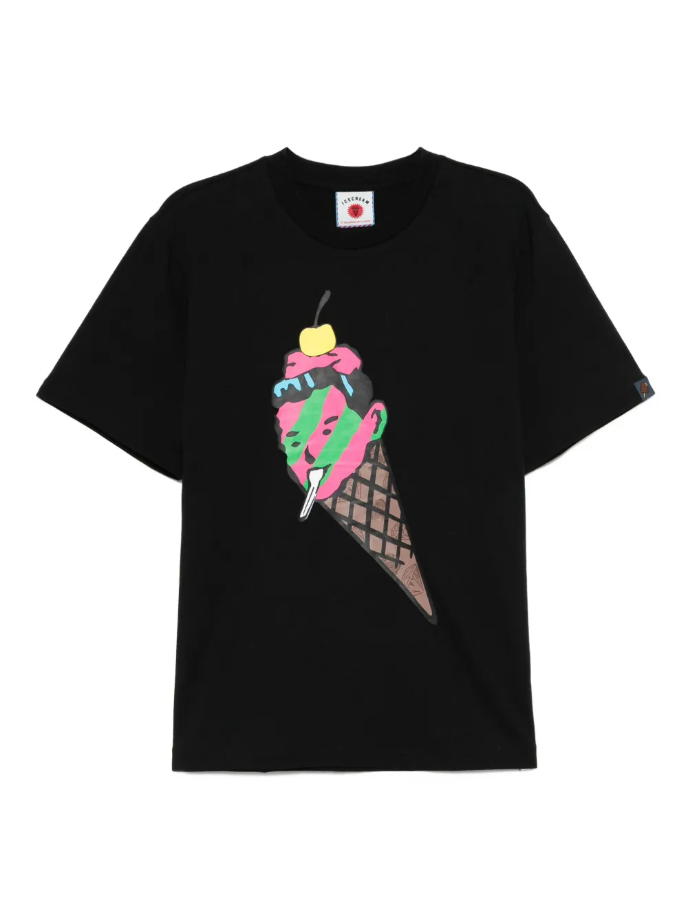

Футболка с графичным принтом ICECREAM, черный