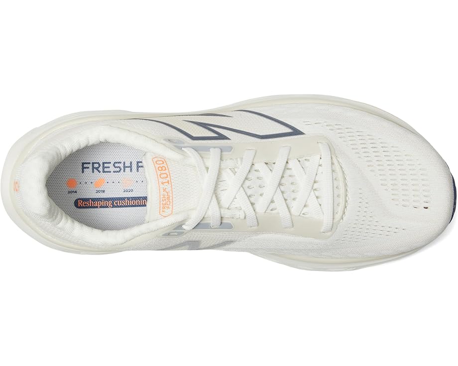 Кроссовки New Balance Fresh Foam X 1080v14, цвет Sea Salt/Vintage Indigo/Hot Mango — фото 2
