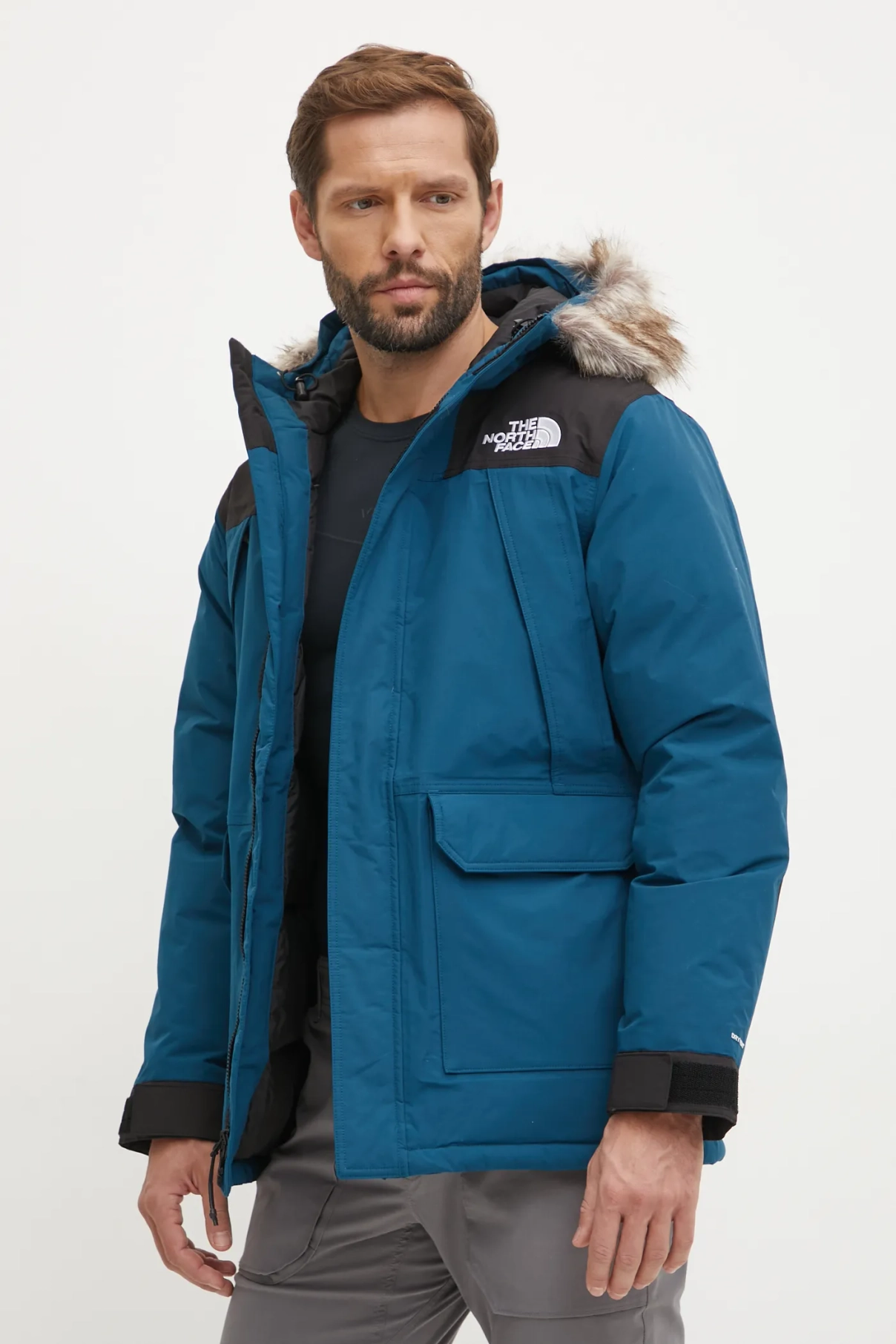 

Пуховик МакМердо The North Face, бирюзовый