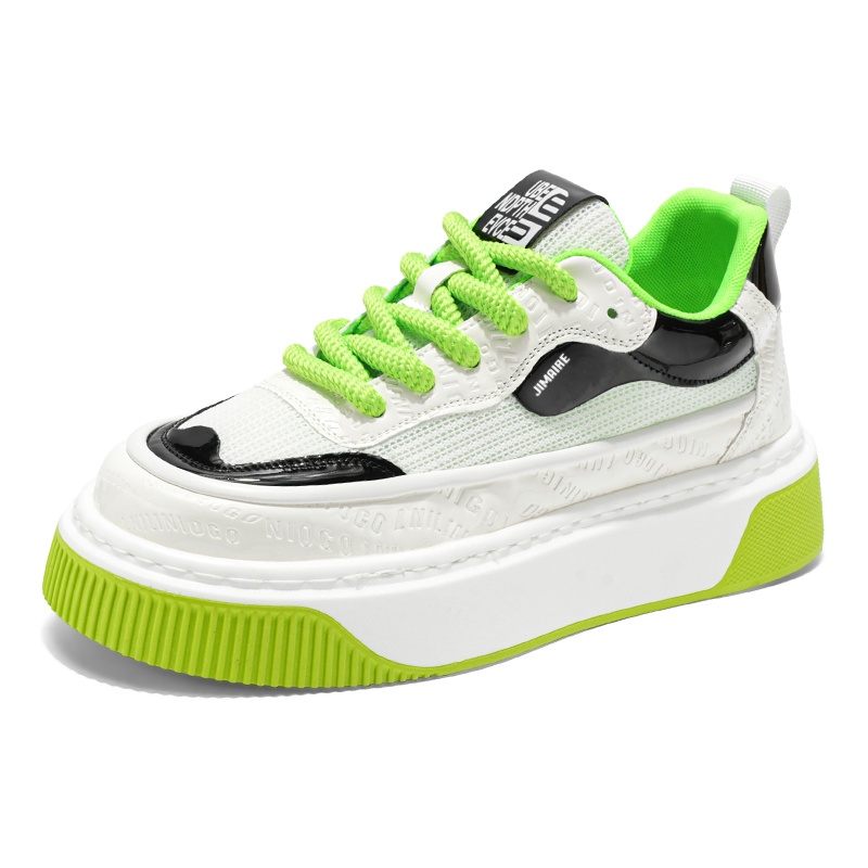 

Обувь для скейтбординга мужская низкая King Jinmai, White Green