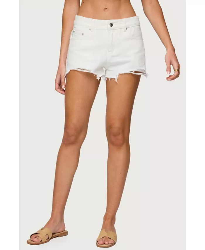 

Женские джинсовые шорты Fern со средней посадкой Edikted, белый