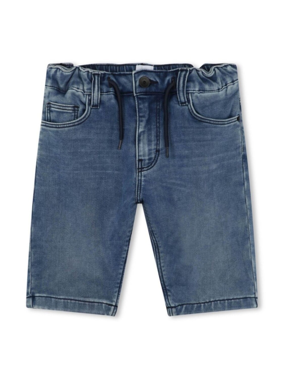 

BOSS Kidswear джинсовые шорты с тисненым логотипом, синий