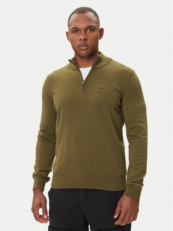 

Свитер regular fit 252MA1578UL00506 Aeronautica Militare, зелёный