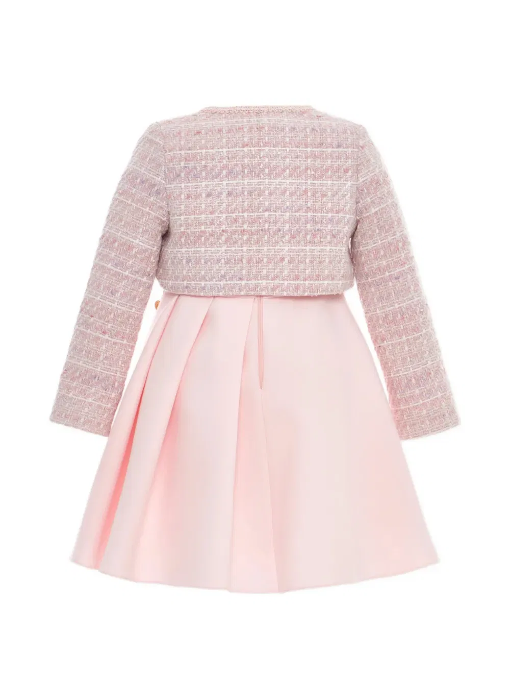 Комплект платья и одежды Florel, украшенный твидом Dress & Fleur, розовый — фото 2