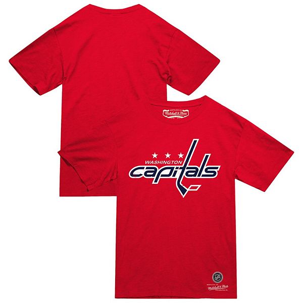 

Мужская красная футболка washington capitals heritage Mitchell & Ness