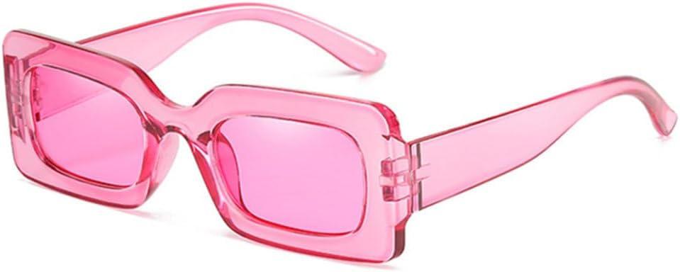 

Женские солнцезащитные очки в стиле ретро конфетных цветов, с большой квадратной оправой, модные солнцезащитные очки для вечеринок, защита от УФ-излучения UV400 MTZJH, C19