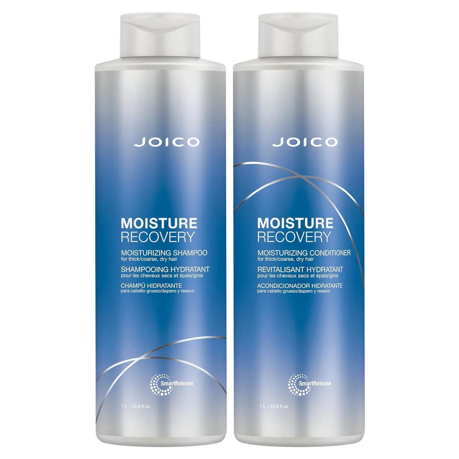 Набор Joico Moisture Recovery: увлажняющий шампунь и кондиционер | Восполняет утраченную влагу | Для густых, жестких и сухих волос 1000 мл (2 шт.)