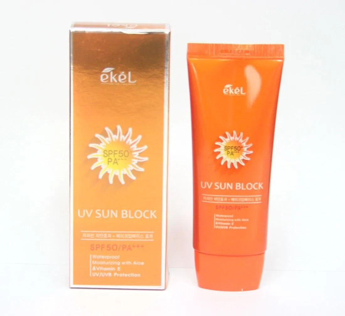 Солнцезащитный крем EKEL с алоэ и витамином E SPF 50 PA+++ 70 мл — фото 3