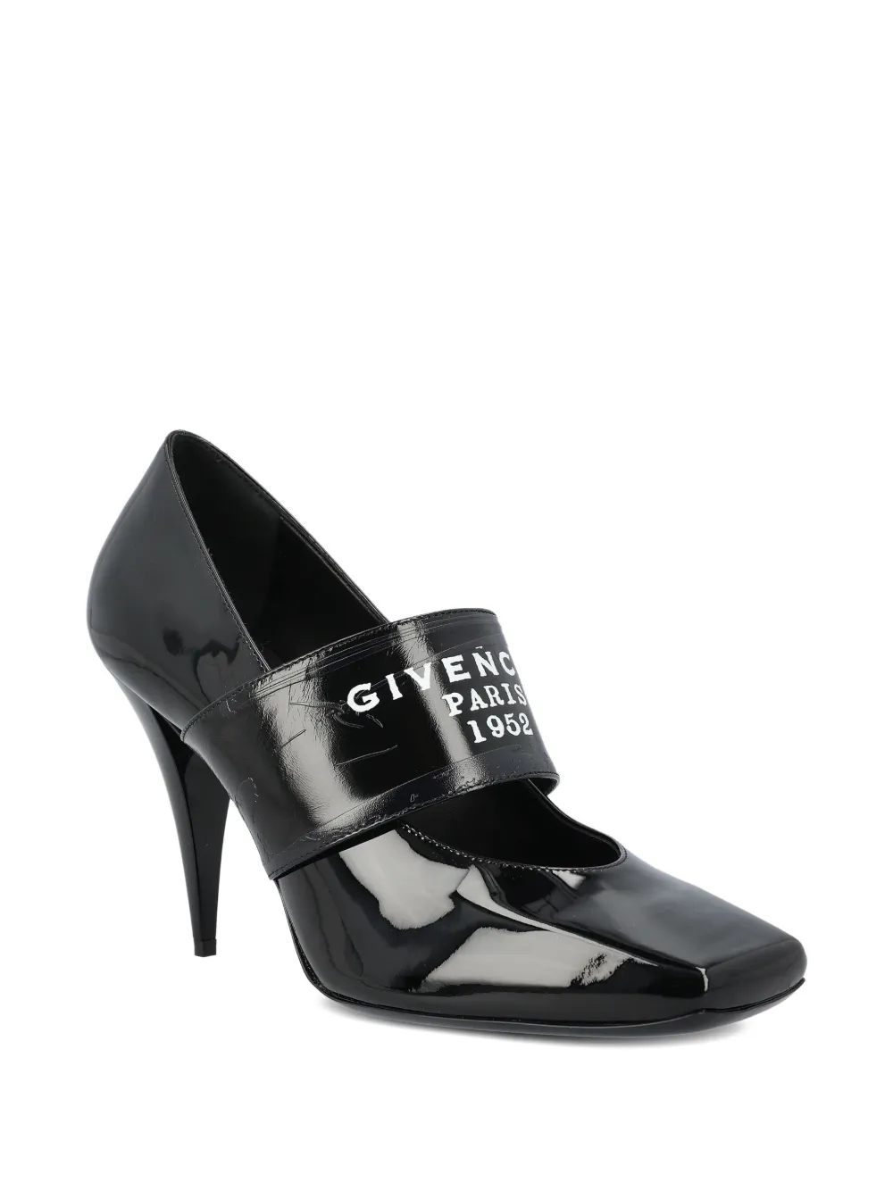 Туфли-лодочки из лакированной кожи с логотипом Givenchy, черный — фото 2