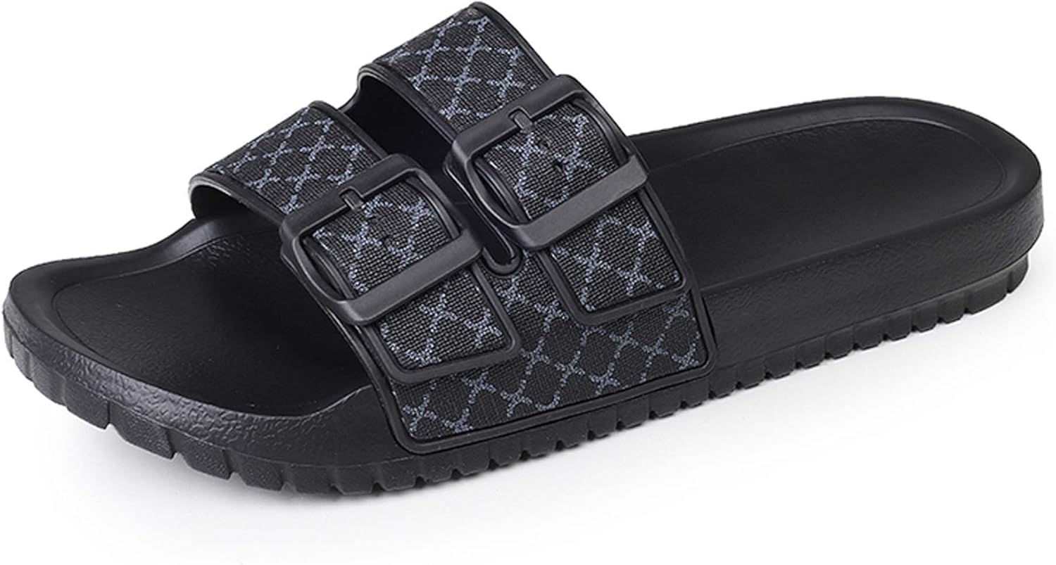 

Мужские летние модные повседневные шлепанцы-сандалии UANGLI, мягкие, удобные, дышащие, для пляжа, легкие, черный