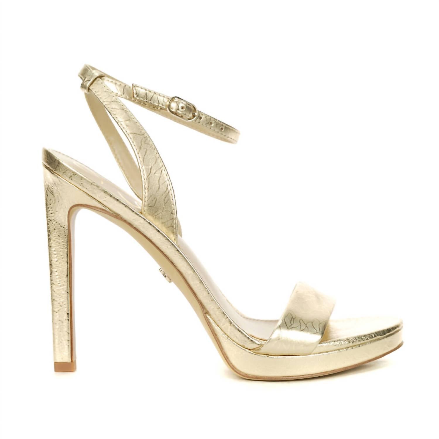 Женские туфли-лодочки Jade Heel с золотым листовым покрытием из кожи Sam Edelman, золотой — фото 2