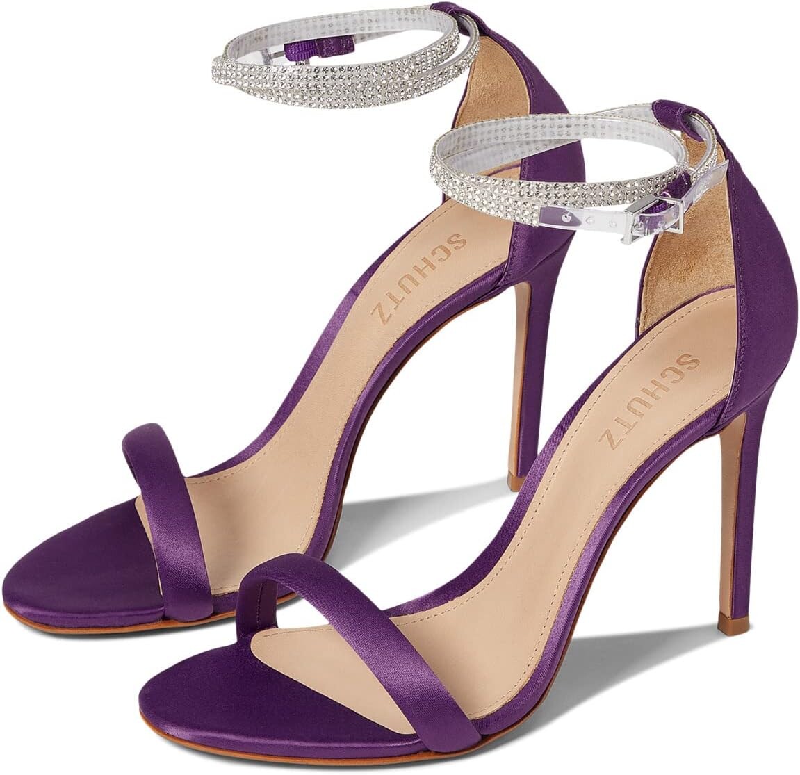 

Туфли Schutz Leanna, цвет Purple Cherry/Transparente/Cristal