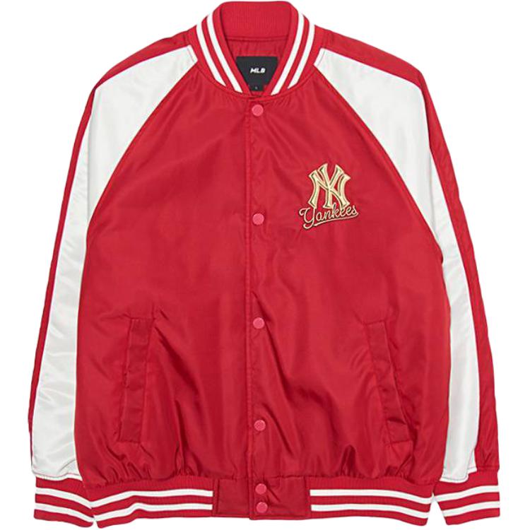 

Пуховая куртка New York Yankees FW25, унисекс MLB, темный красный