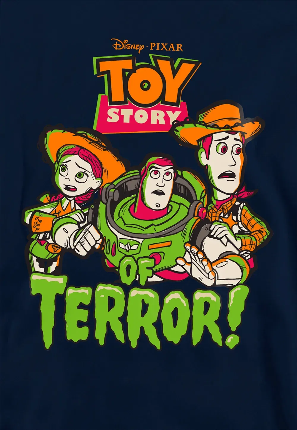 Детская худи Toy Story Group Terror, Disney, темно-синий — фото 2