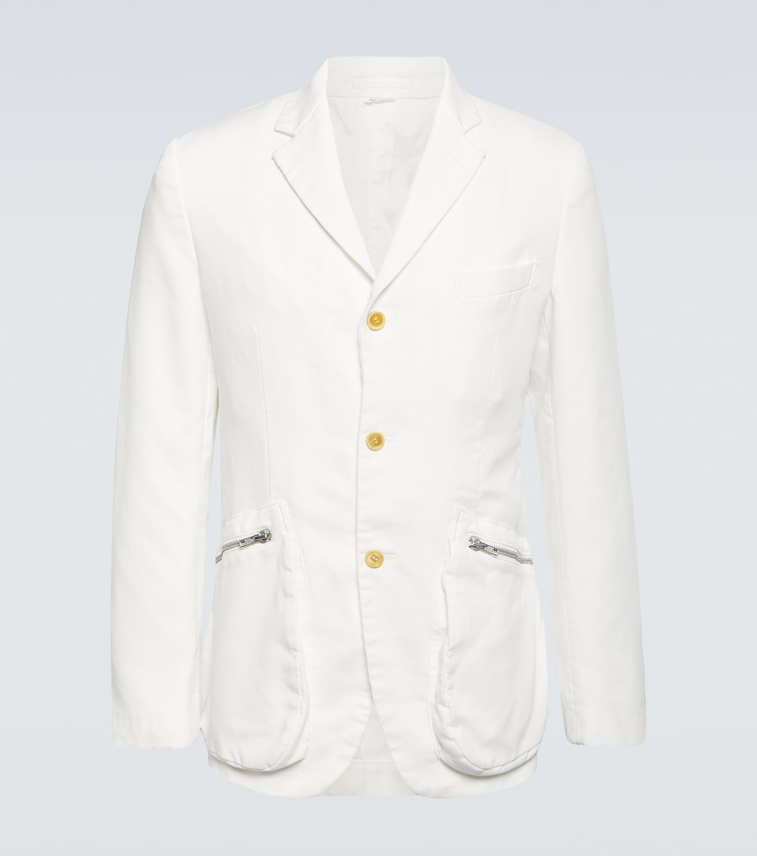 

Однобортный блейзер Comme des Garçons Homme Deux, белый