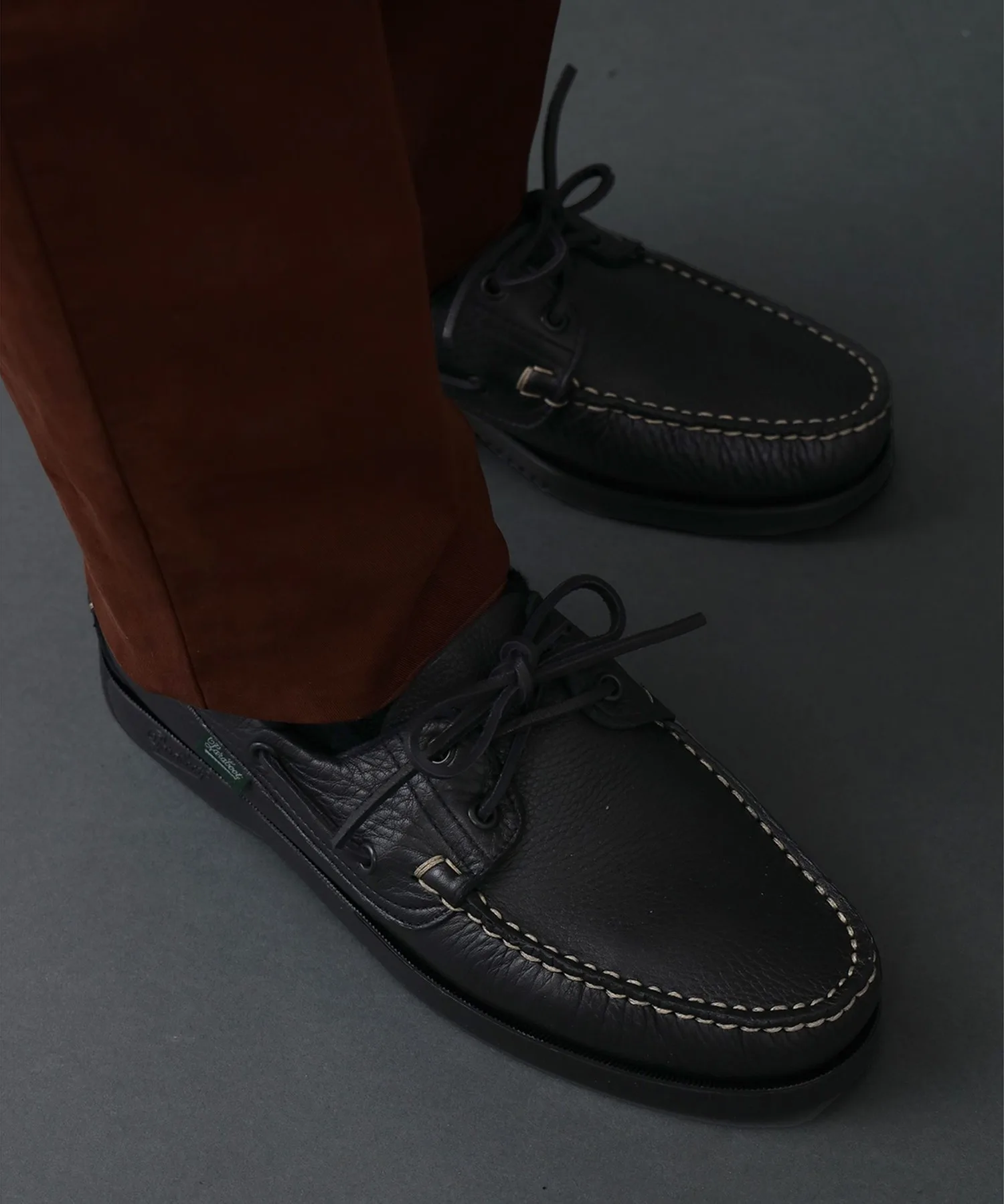 Мужские туфли Paraboot BARTH из зернистой кожи светло-коричневые — фото 3