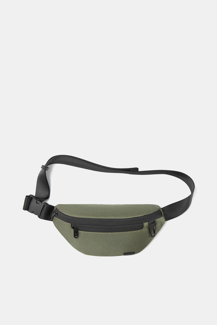 

Нейлоновая поясная сумка Pull And Bear, хаки