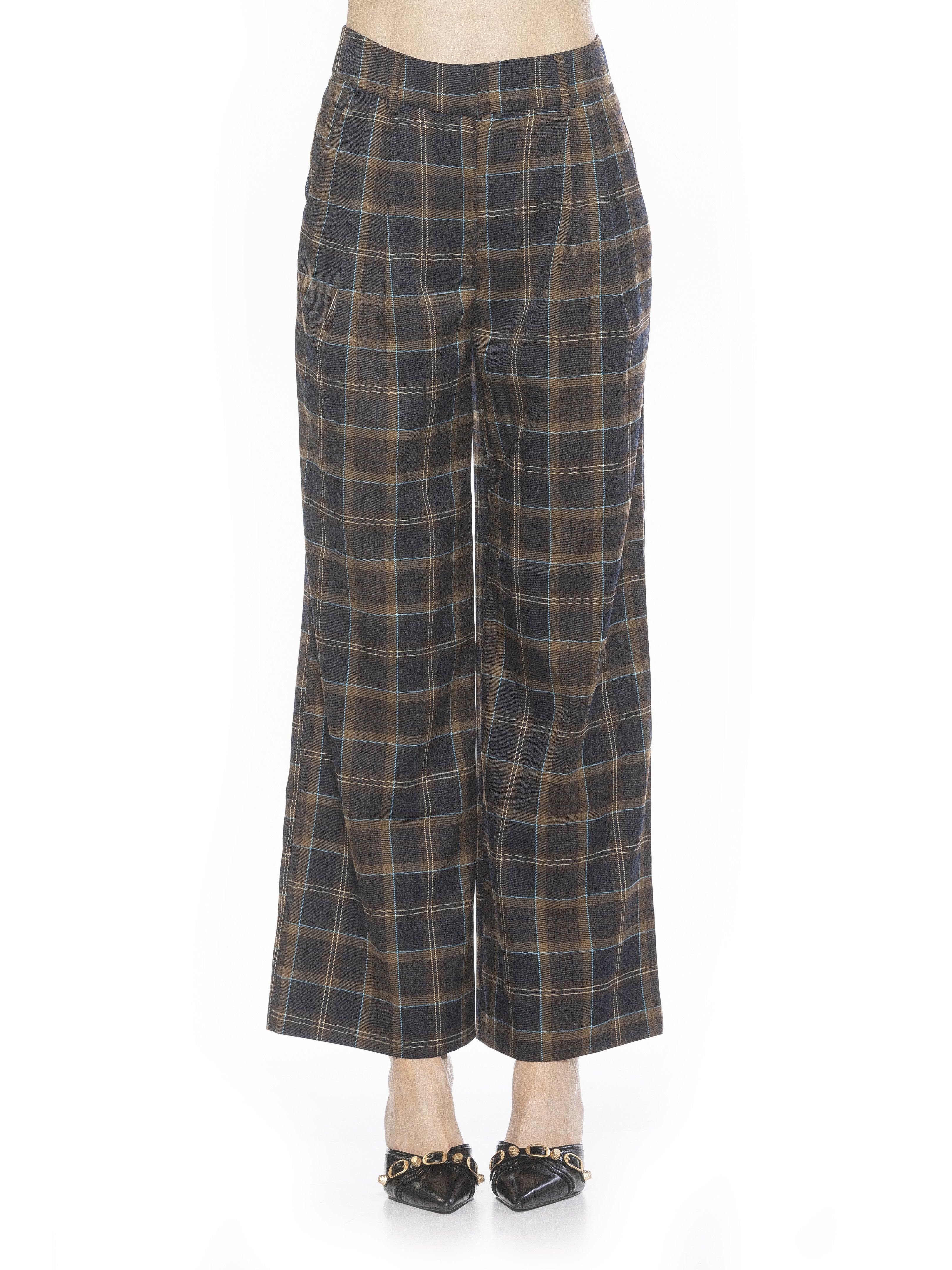 

Клетчатые брюки Элоди ALEXIA ADMOR, цвет brown plaid