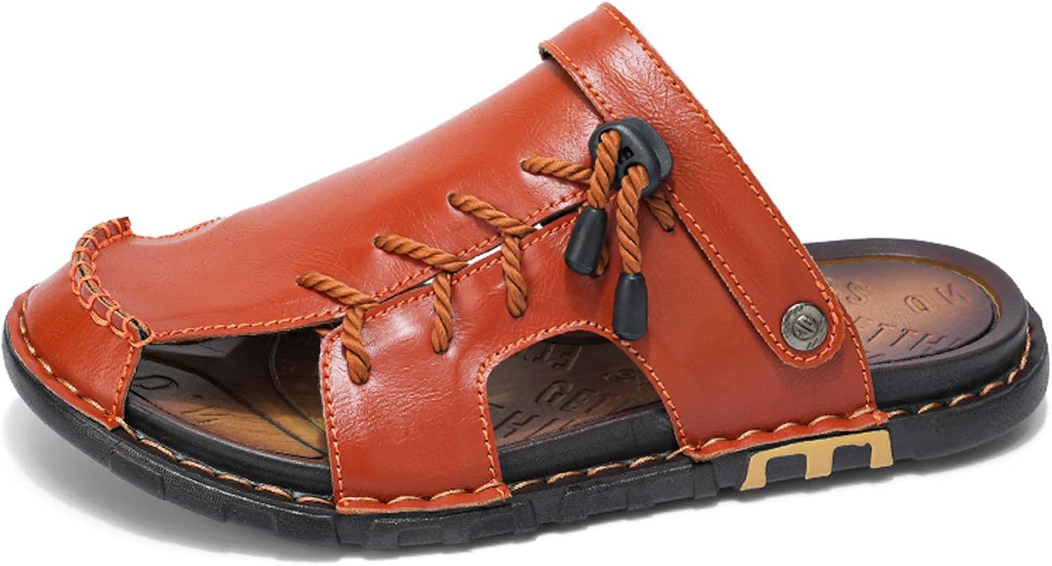 

Мужские модные сандалии-шлепанцы с поддержкой свода стопы, спортивные сандалии, летние быстросохнущие сандалии-рыбаки, пляжная обувь, обувь для дома и улицы, повседневные сабо, садовая обувь Generic, коричневый