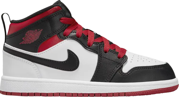 

Кроссовки Air Jordan 1 Mid PS 'Gym Red Black Toe', белый