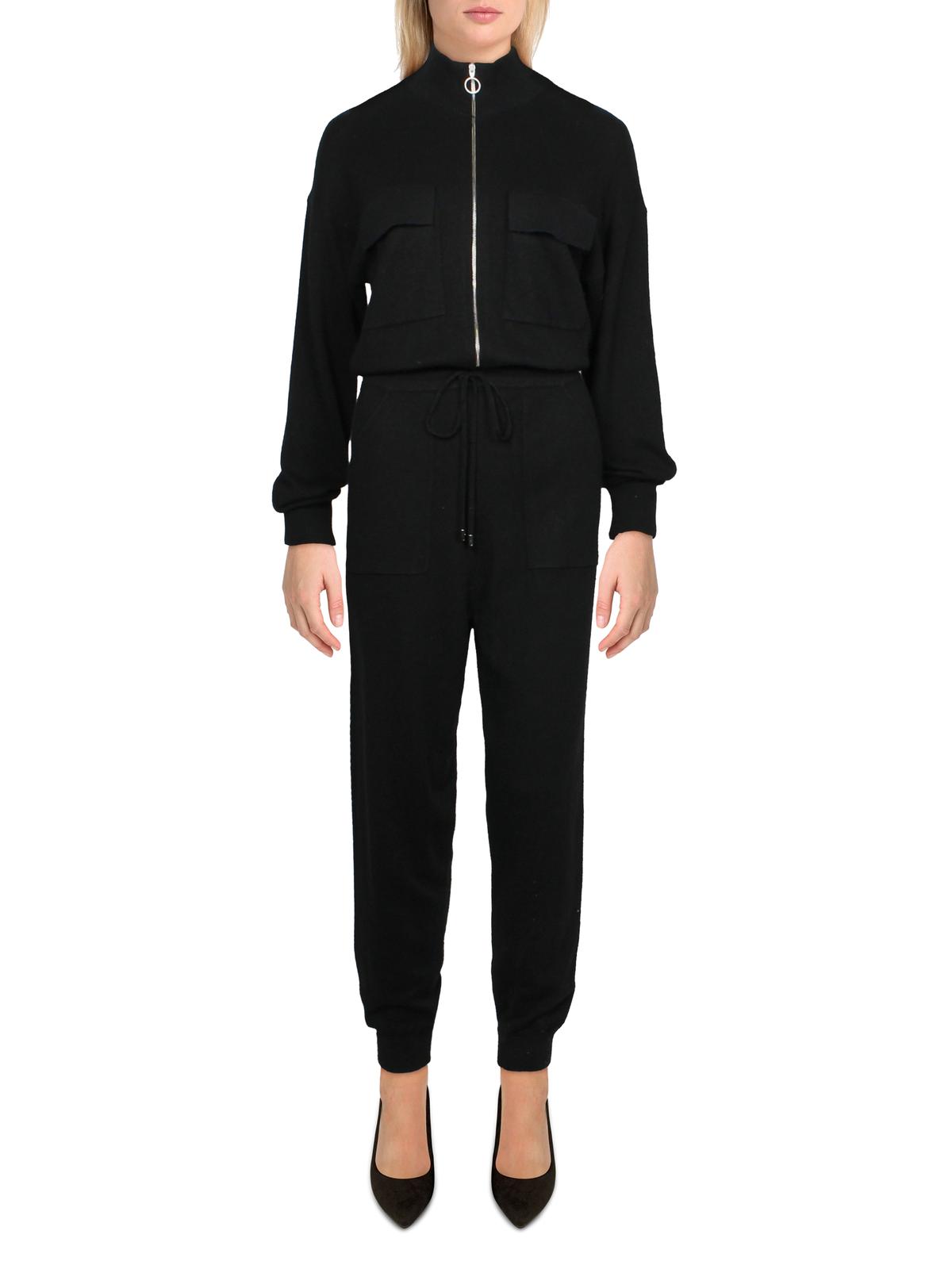 

Женский комбинезон из смеси шерсти Comfy JONATHAN SIMKHAI, черный