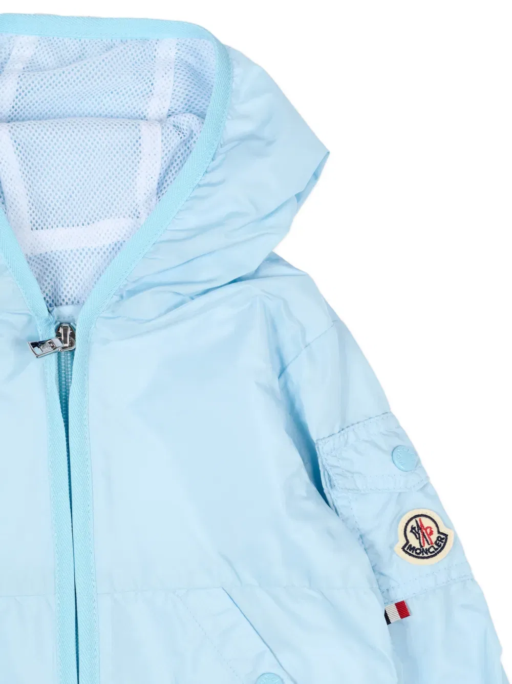 Куртка с капюшоном Moncler Enfant, синий — фото 3