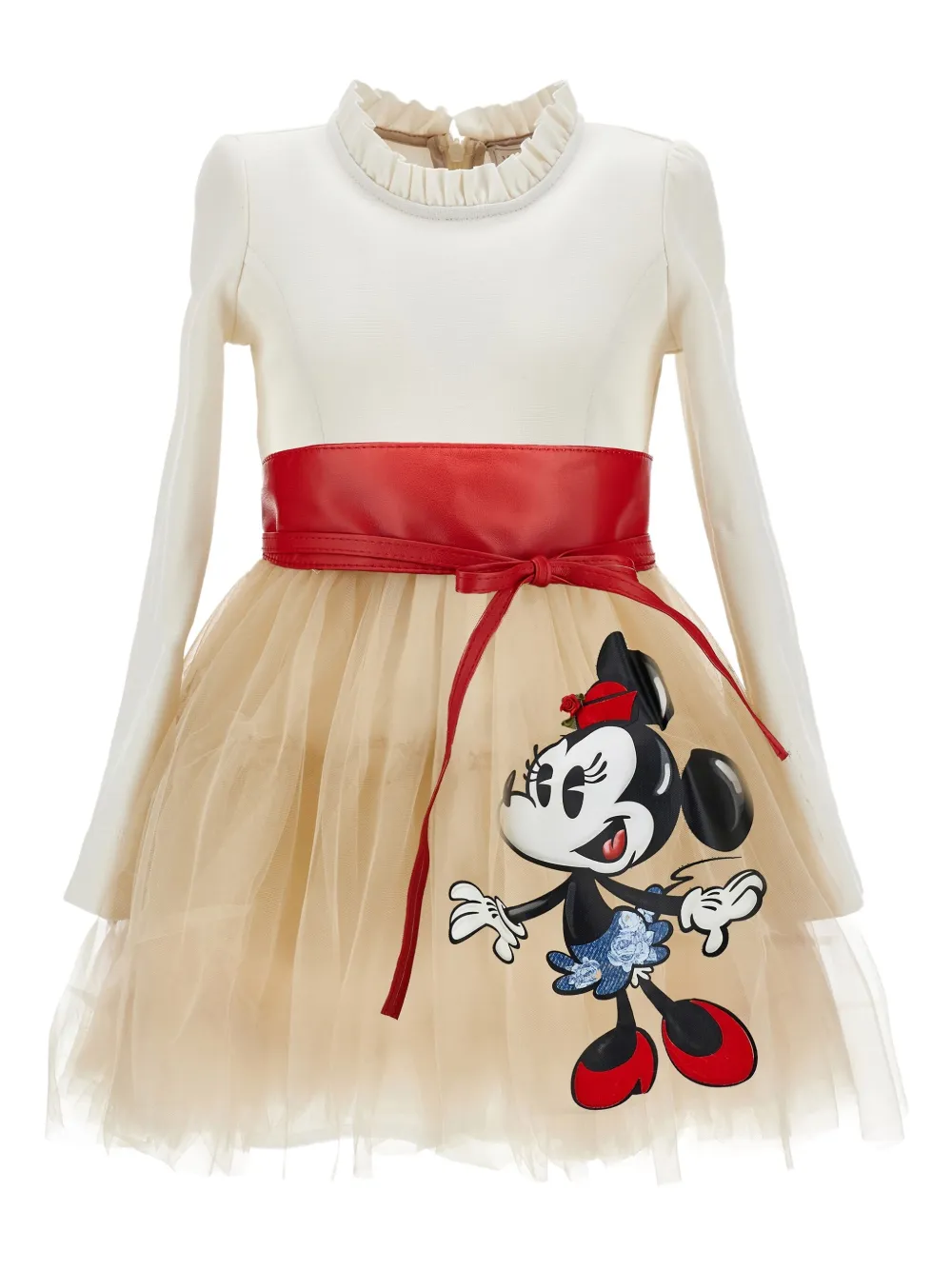 

Платье с поясом из коллаборации с Disney Monnalisa, белый