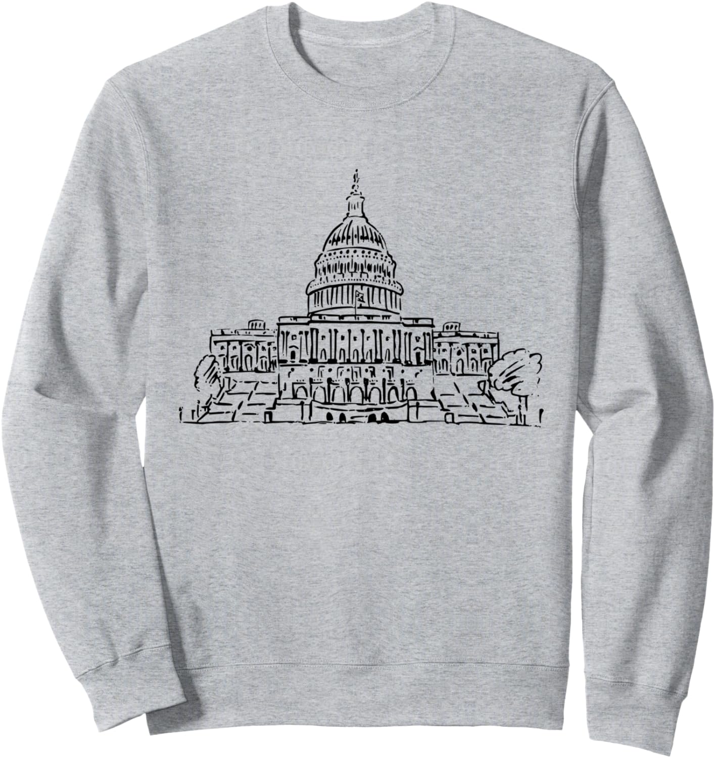 

Толстовка с изображением Капитолия США Country Tees, серый