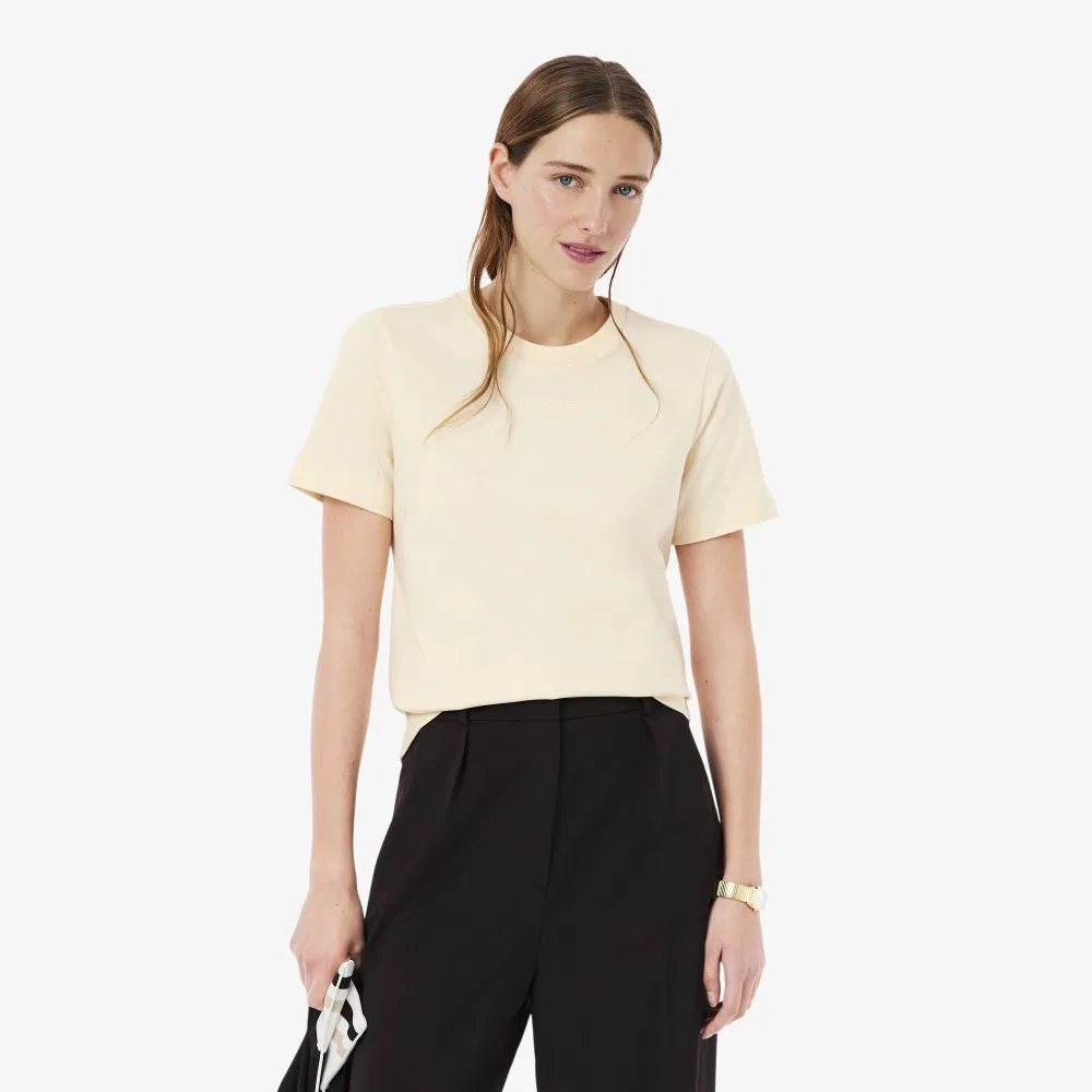 Футболка Lacoste с логотипом, айвори