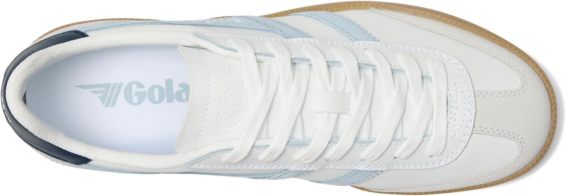 Кроссовки Gola Viper Leather, White/Air/Navy/Gum — фото 2