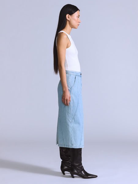 Юбка со швом BLUETAB Levi's, Medium Indigo - Flat Finish — фото 3