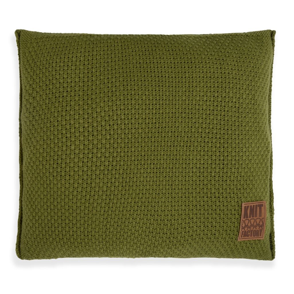 

Подушка Knit Factory Jesse - Зеленый мох - 50x50 см