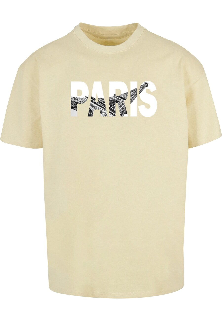 

Классическая футболка Merchcode Shirt Paris Eiffel Tower, цвет light yellow