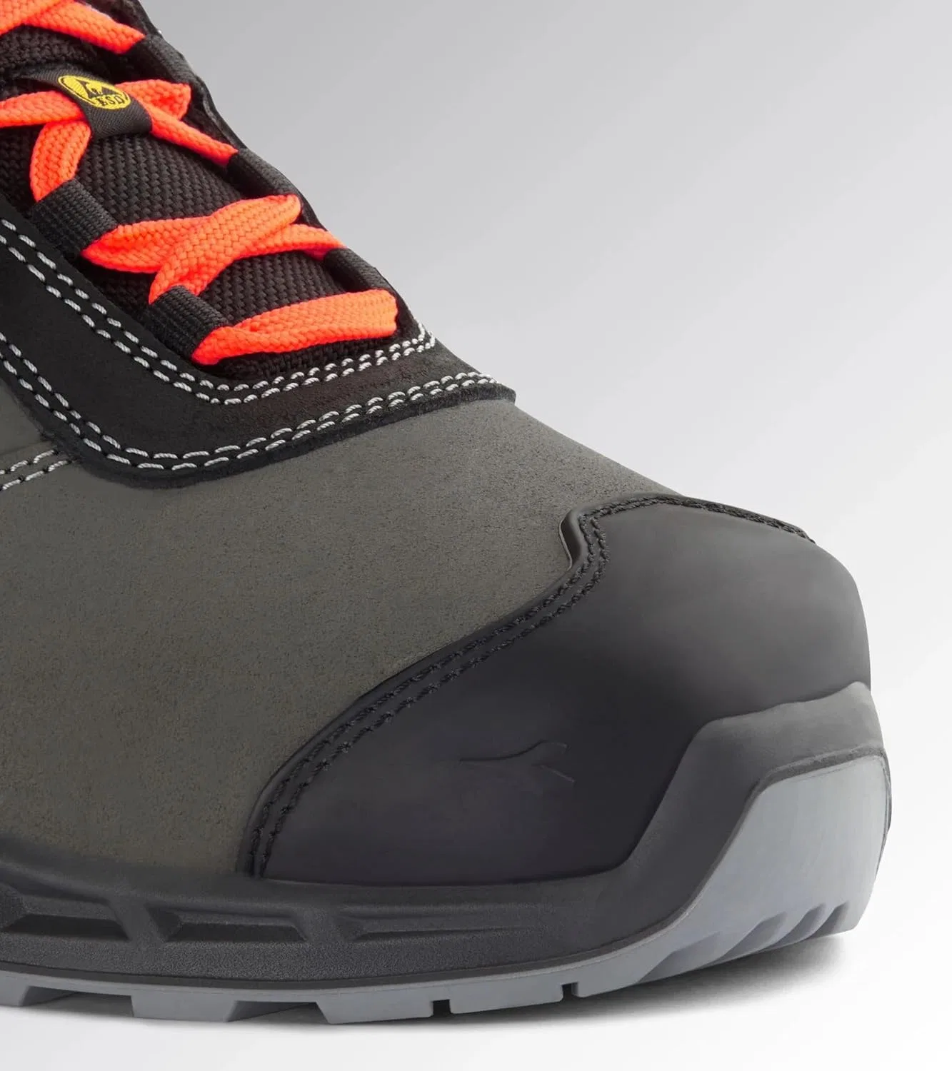 Рабочие ботинки Diadora Utility Shark Stab Imp Leat Low S3S FO SR SC ESD Unisex Utility Diadora, Black Red Fluo — фото 2