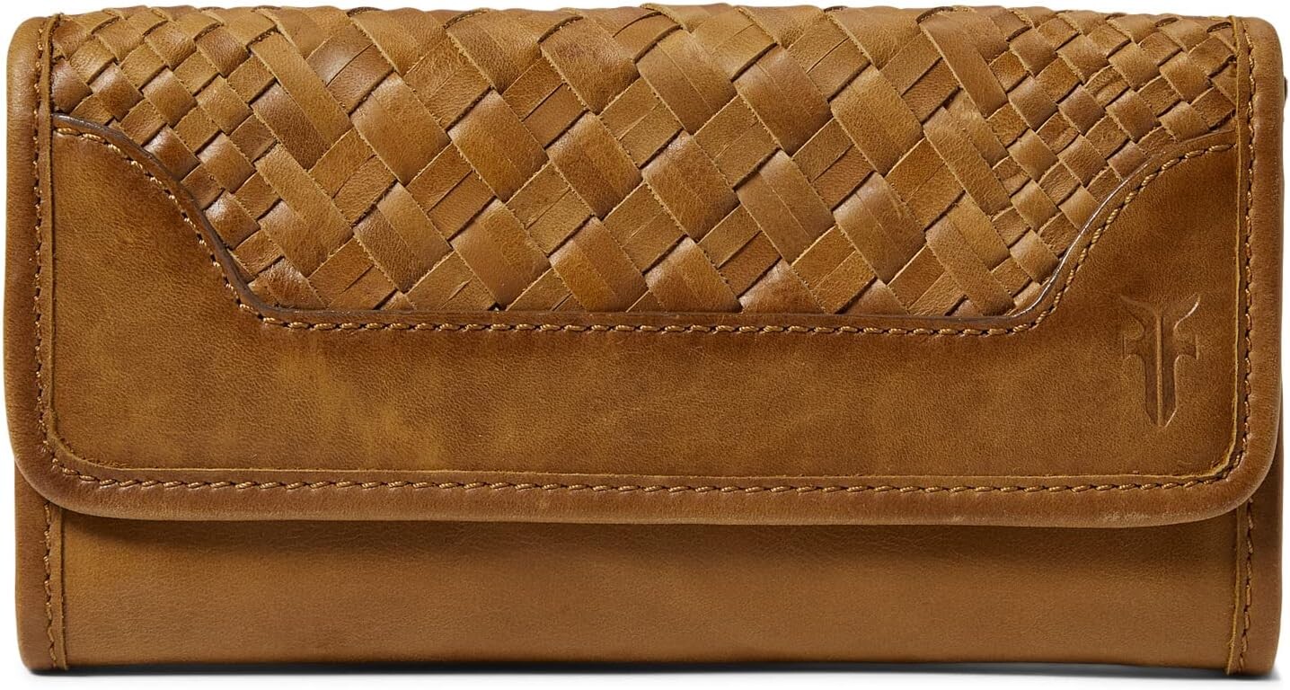 

Кошелек Frye Melissa Basket Woven Wallet, цвет Amber