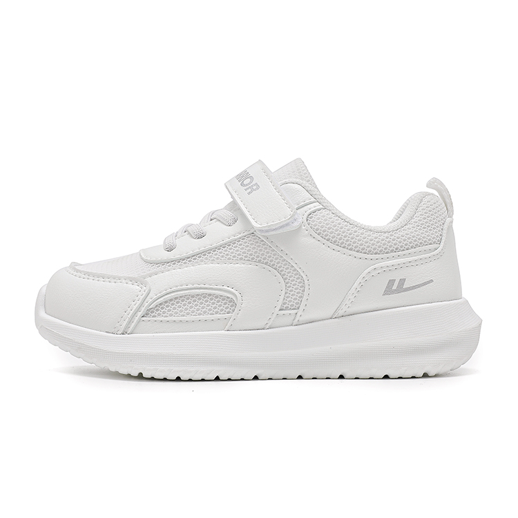 Детские кроссовки для бега Low top с амортизацией, дышащие, легкие и устойчивые к истиранию WARRIOR, черный белый — фото 3