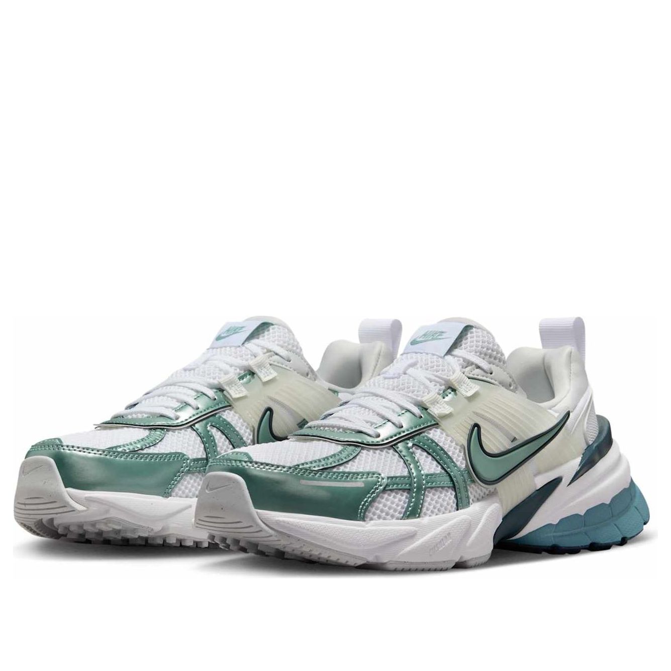 Кроссовки (WMNS) Nike V2K Run 'White Smokey Blue Armory Navy Cannon' — фото 4