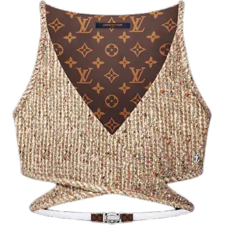 

Укороченный топ женский коричневый Louis Vuitton