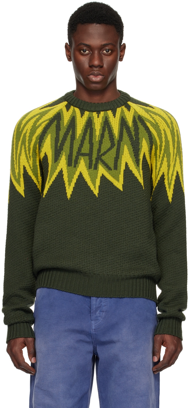 

Зеленый свитер Fire Island Marni