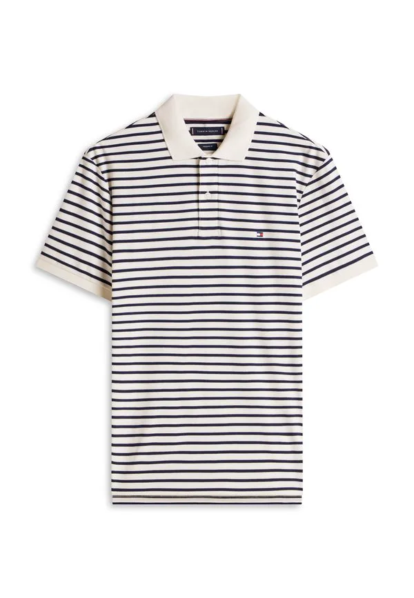 Рубашка-Поло стандартного кроя с вышивкой флага Tommy Hilfiger, Ivory Petal/Navy — фото 4