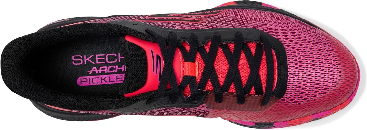 Кроссовки Skechers для мужчин Pickleball Viper Court Pro 2.0, черный/розовый — фото 2