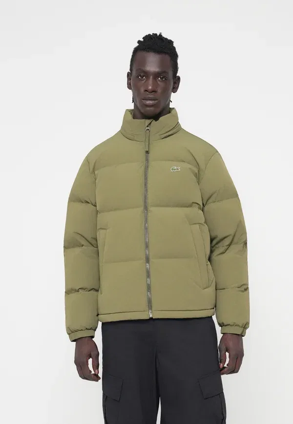 Пуховик Lacoste, оливковый