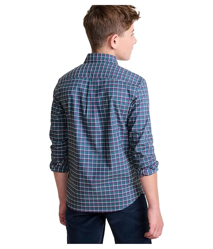 Рубашка из хлопка с охлаждающим нейлоном Wauwinet Performance Cotton Shirt Vineyard Vines Kids, Moonshine — фото 2