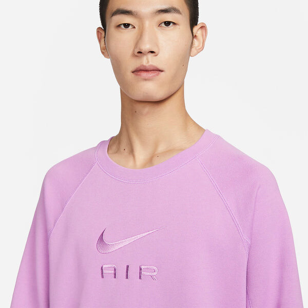 Толстовка Nike Sportswear Air French Terry Crew 'Purple', фиолетовый — фото 2