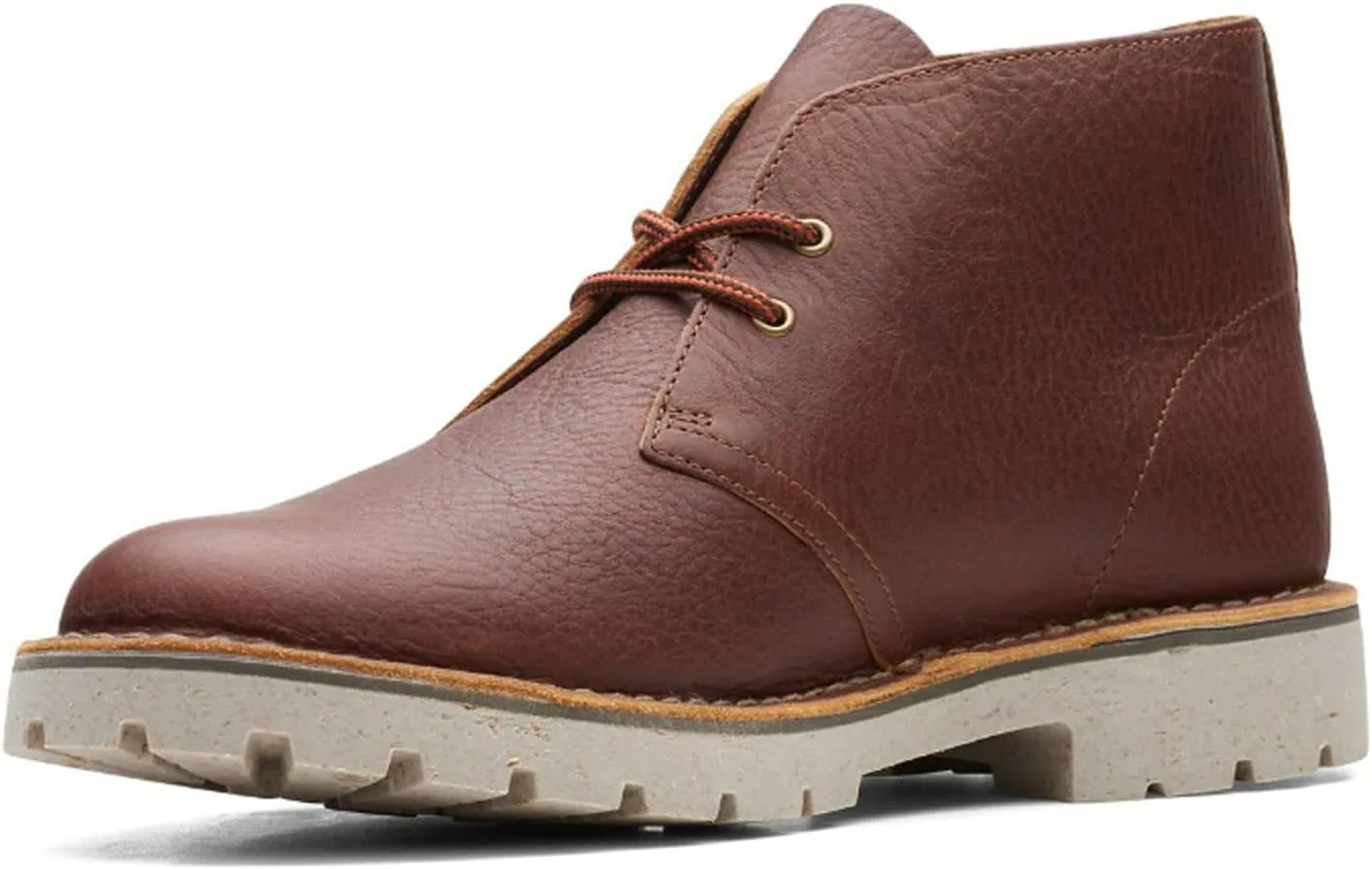 Мужские ботинки Clarks Overdale Mid Chukka, Dark Brown Leather — фото 4