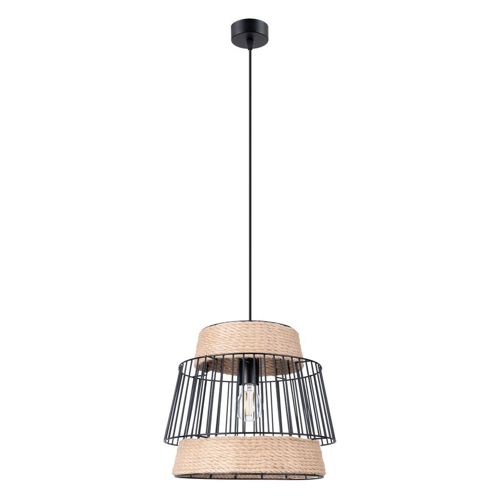 

Подвесной светильник BRILO 1xE27 15Вт сталь/кабель 137x35x35см Sollux Lighting, черный