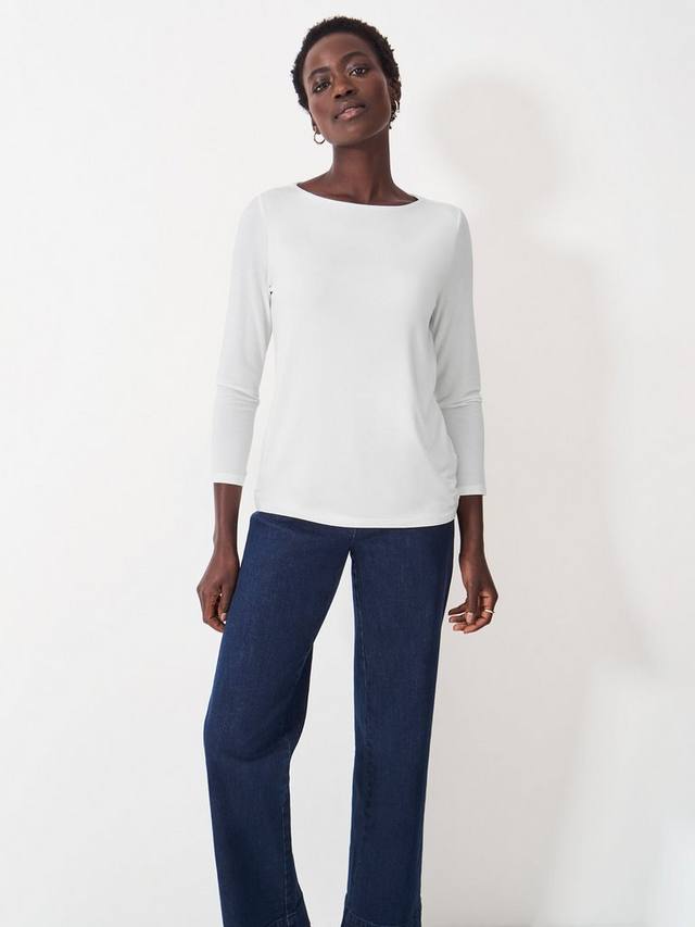 

Топ с вырезом лодочкой от jemma Crew Clothing, белый